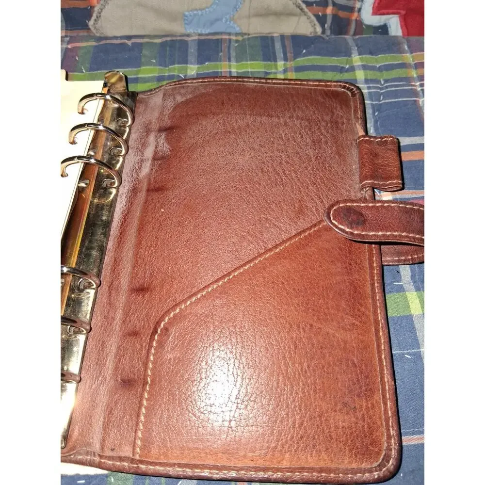 VTG Ghurka Original Collection Leather Agenda Ring Binder Organizer Planner...